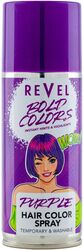 Revel Bold Colors Temporary Purple Hair Colour Spray 150ml, For Men & Women, Hair Color Sprays, Instant Hints, High Lights, All Hair Types